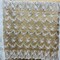 1 Yard Corded Bridal Lace Fabric Embroidered on Polyester Net Mesh for Dresses 49" Width